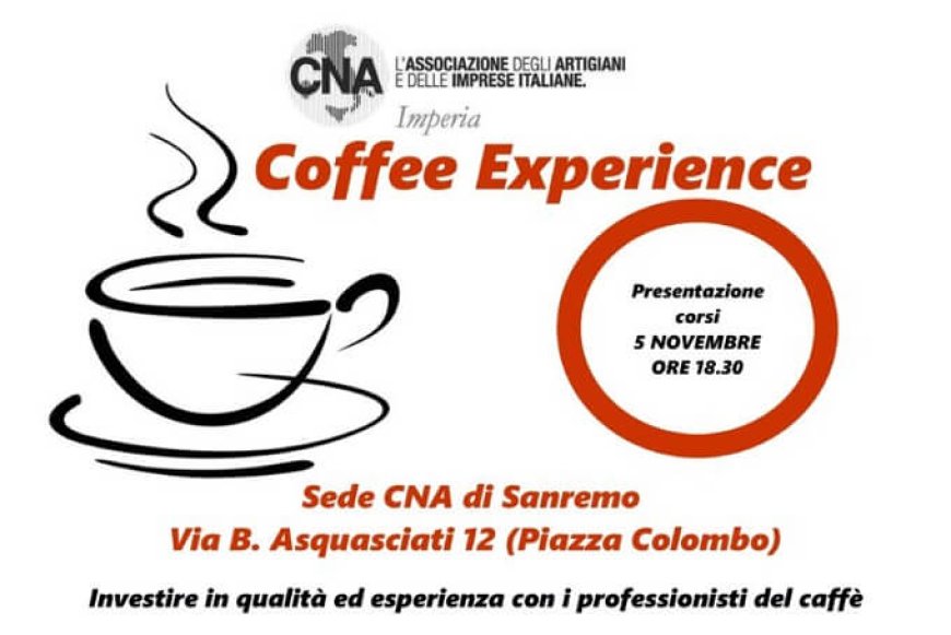 CNA Sanremo e Coffeel presentano i seminari dedicati al mondo del caffè