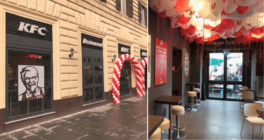 KFC apre a Roma in via Gioberti il ristorante numero 26 in Italia