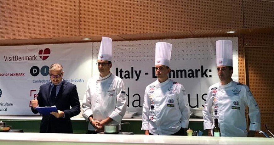 Italia vs Danimarca. La Nazionale Italiana Cuochi vince la sfida gourmet
