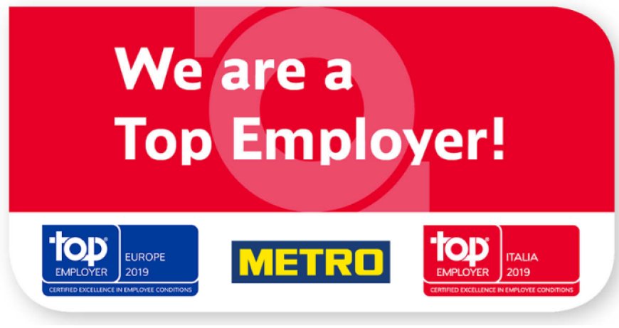 Metro Italia per il sesto anno consecutivo è Top Employer