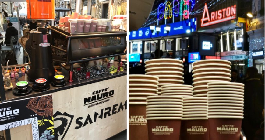 Caffè Mauro al Festival di Sanremo 2019 oltre 1.000 caffè al giorno