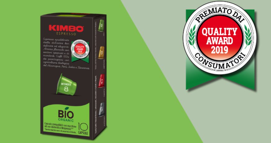 Le capsule Kimbo Bio Organic premiate con il Quality Award 2019