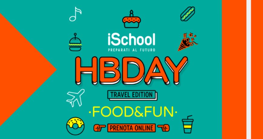 iSchool festeggia 7 anni con un evento food a tema viaggio
