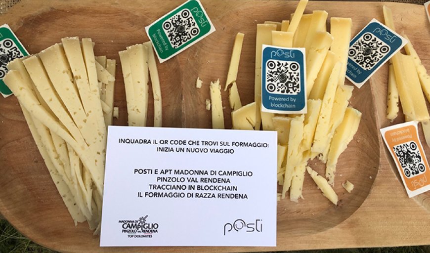pOsti e APT Madonna di Campiglio tracciano in blockchain il formaggio di razza Rendena
