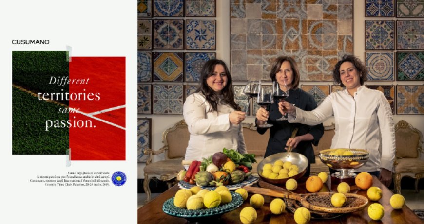 Tre Chef Stellate per Tre cene con i vini Cusumano: il tennis femminile a Palermo