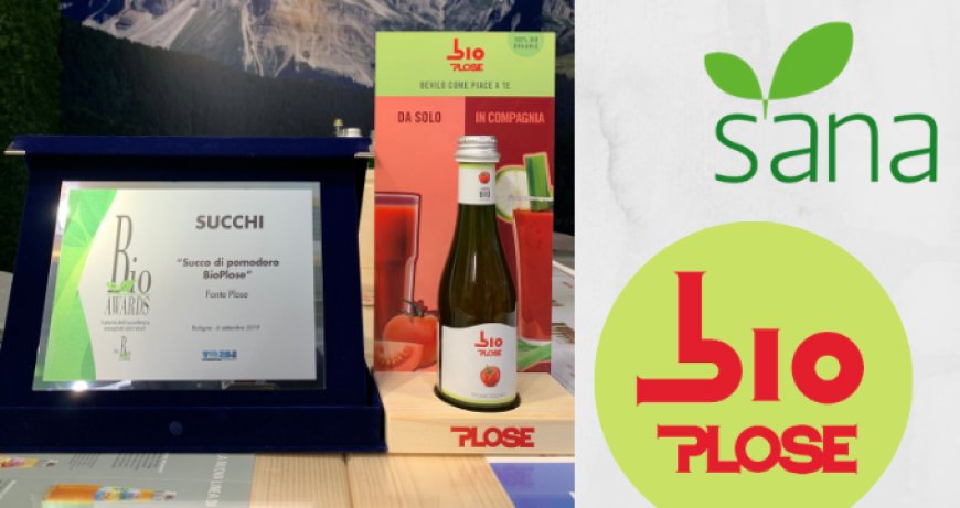 Succo di pomodoro BioPlose premiato con il Bio Award 2019 al Sana