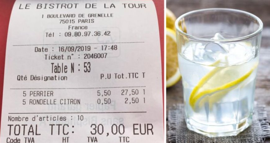 Nei bistrot di Parigi la fetta di limone in acqua minerale costa 50 cent