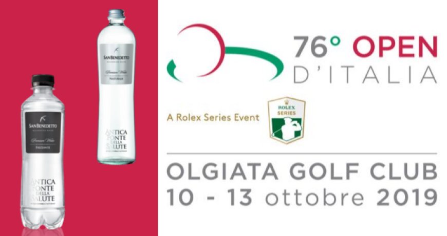 Antica Fonte della Salute – Millennium Water è l'acqua ufficiale dell'Open d'Italia di golf