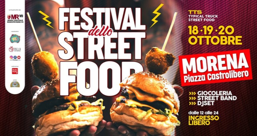 Festival dello street food TTSFood nel quartiere Morena a Roma