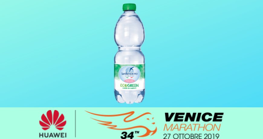 Acqua Minerale San Benedetto disseta gli atleti della 34° Huawei Venicemarathon
