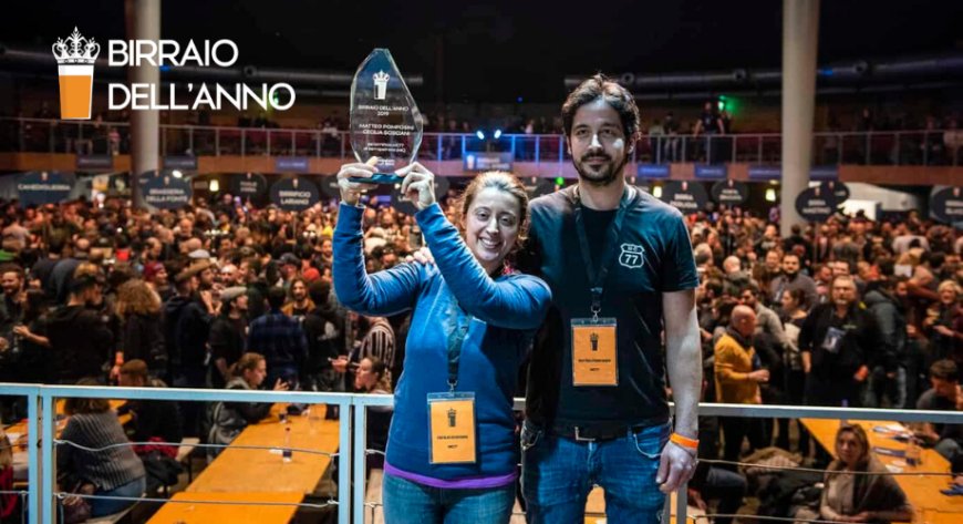 Cecilia e Matteo del birrificio MC77 vincono il premio Birraio dell'Anno 2019