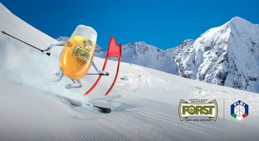 Il nuovo logo FORST 0,0% sulle tute degli Azzurri dello sci alpino