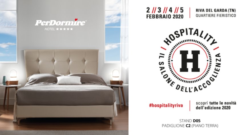 PerDormire Hotel torna a Hospitality da domani a Riva del Garda