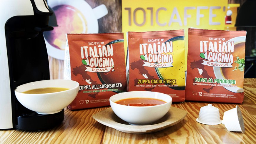 101CAFFE’ presenta la gamma di zuppe in capsula Italian Cucina
