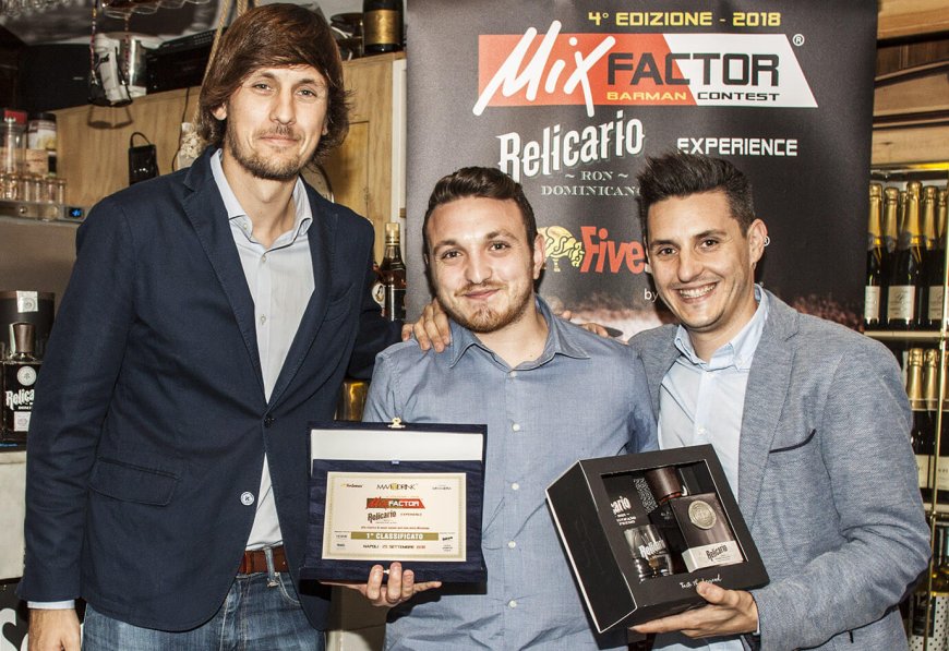 MixFactor 2018: vince Umberto Oliva con il cocktail Five Zen