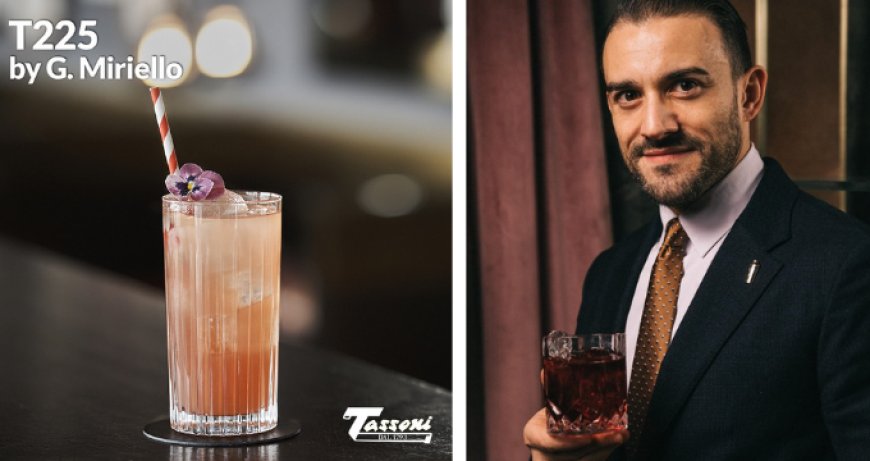 Guglielmo Miriello firma il nuovo cocktail T225 di Tassoni
