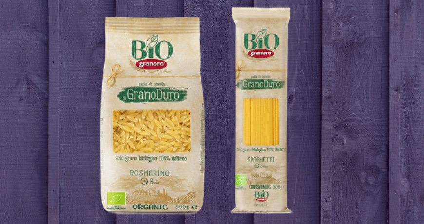 Pastificio Granoro, nuovo packaging sostenibile per la linea bio