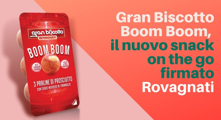 Gran Biscotto Boom Boom, il nuovo snack on the go firmato Rovagnati