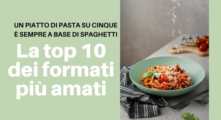 Un piatto di pasta su cinque è sempre a base di spaghetti. La top 10 dei formati più amati