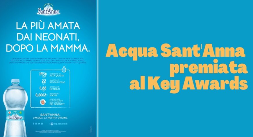 Acqua Sant'Anna premiata al Key Awards