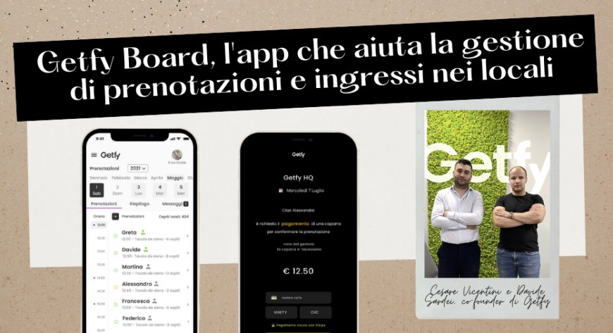Getfy Board, l'app che aiuta la gestione di prenotazioni e ingressi nei locali