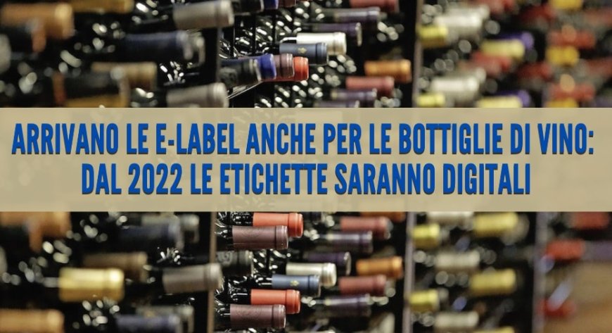 Arrivano le E-Label anche per le bottiglie di vino: dal 2022 le etichette saranno digitali