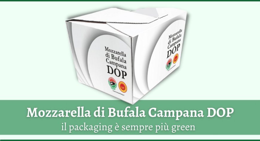 Mozzarella di Bufala Campana DOP, il packaging è sempre più green