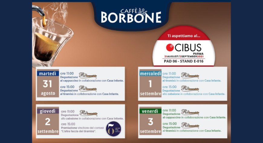 Caffè Borbone, tra i protagonisti del Salone Cibus