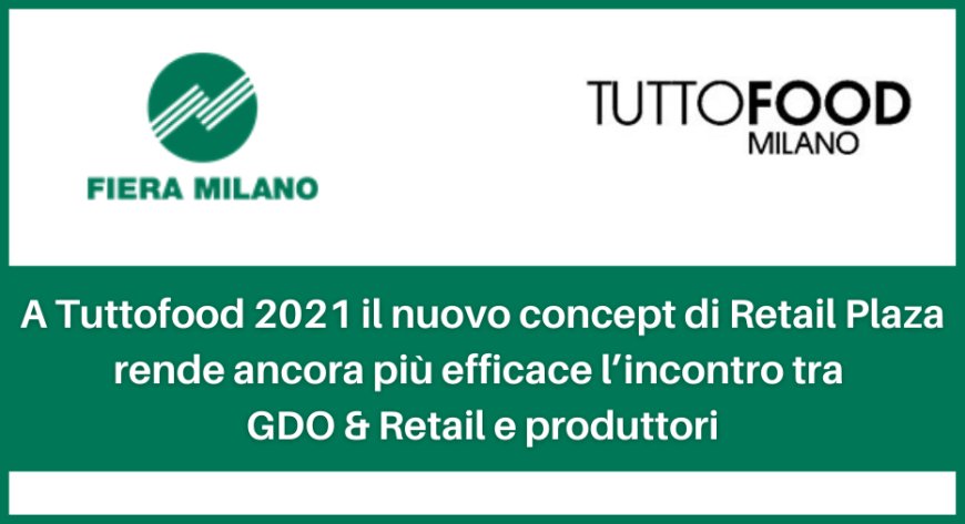 A Tuttofood 2021 il nuovo concept di Retail Plaza rende ancora più efficace l’incontro tra GDO & Retail e produttori