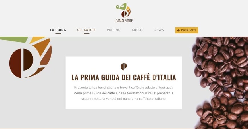 Il sito del Camaleonte, prima Guida dei caffè d'Italia, è online