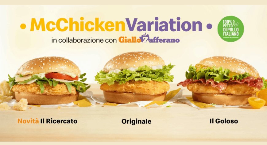 McDonald's e GialloZafferano presentano la terza edizione delle McChicken Variation