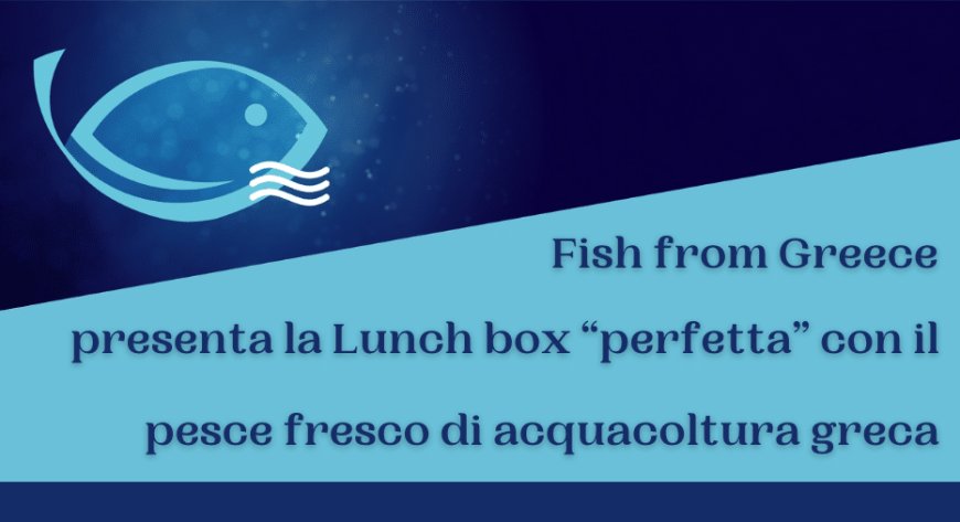 Fish from Greece presenta la Lunch box “perfetta” con il pesce fresco di acquacoltura greca