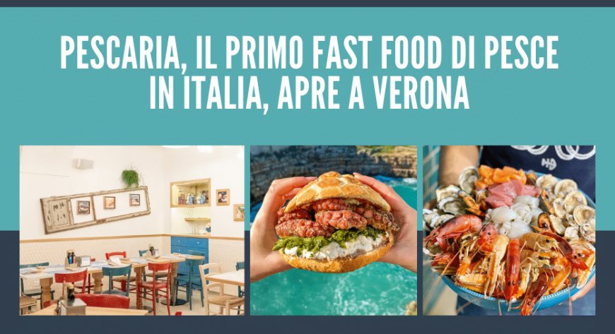 Pescaria, il primo fast food di pesce in Italia, apre a Verona