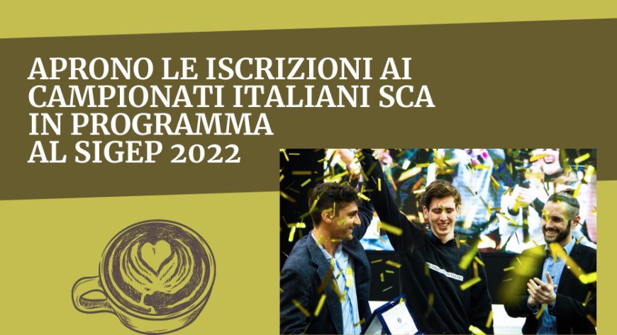 Aprono le iscrizioni ai Campionati Italiani SCA in programma al SIGEP 2022