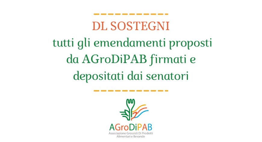 DL Sostegni: tutti gli emendamenti proposti da AGroDiPAB firmati e depositati dai senatori