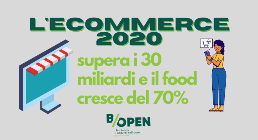L'e-commerce 2020 supera i 30 miliardi e il food cresce del 70%