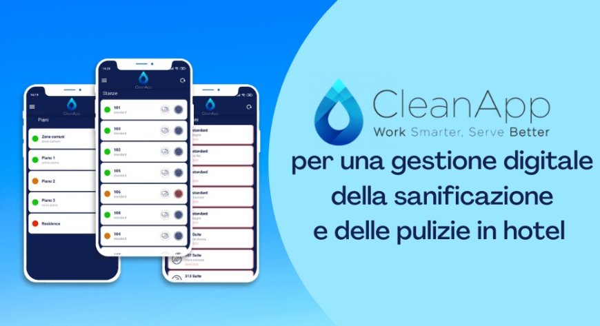 CleanApp, per una gestione digitale della sanificazione e delle pulizie in hotel
