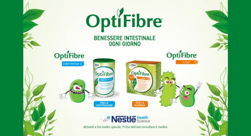 OptiFibre di Nestlé Health Science lancia due nuove referenze per il benessere dell'intestino