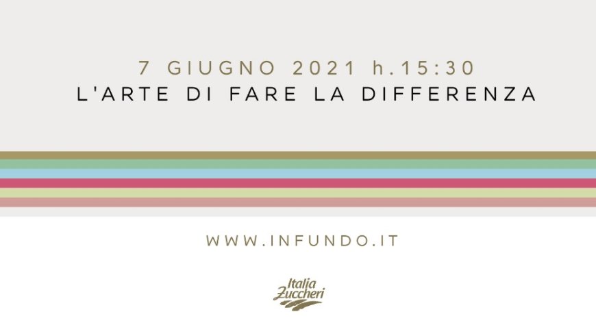 Italia Zuccheri: lunedì l'evento in streaming "L'arte di fare la differenza"