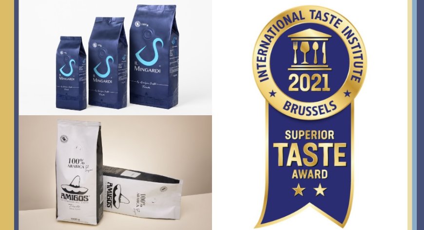 Due miscele Amigos Caffè premiate dall’International Taste Institute di Bruxelles