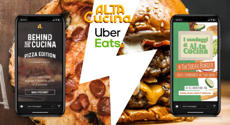Uber Eats ha scelto Al.ta Cucina per i nuovi progetti digitali su Pizza e Hamburger