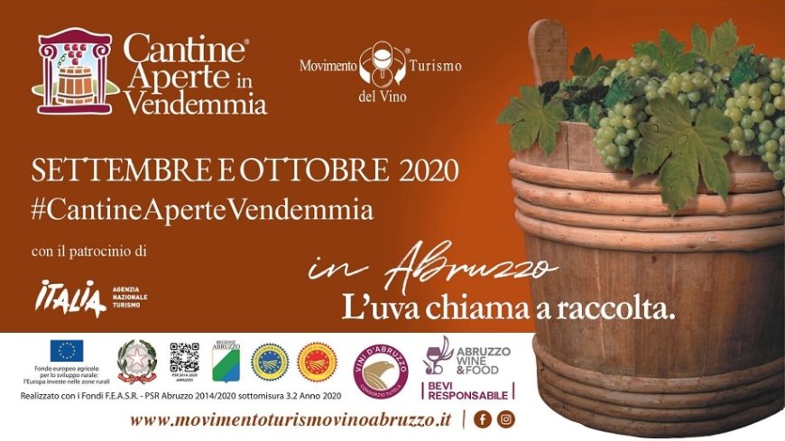 Torna "Cantine Aperte in Vendemmia" del Movimento Turismo del Vino Abruzzo