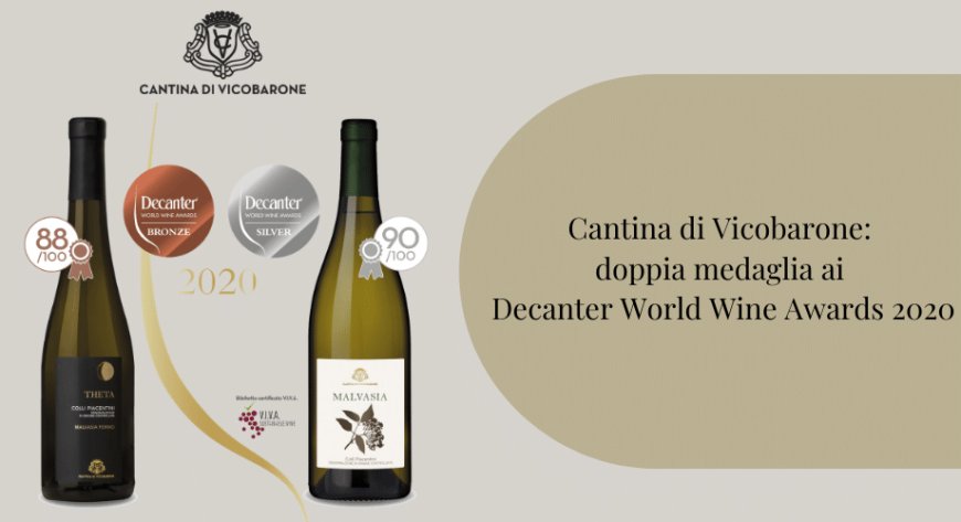 Cantina di Vicobarone: doppia medaglia ai Decanter World Wine Awards 2020