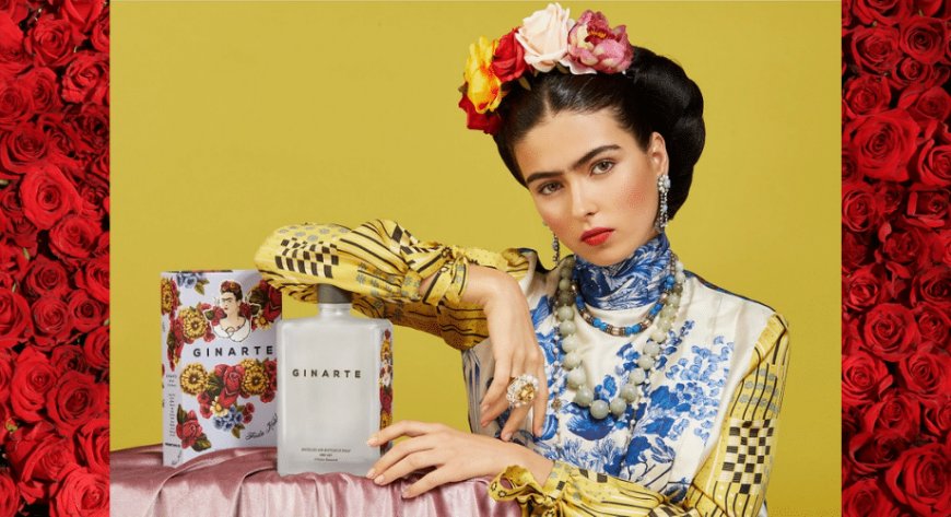 Ginarte dedica la sua bottiglia di Premium Dry Gin a Frida Kahlo