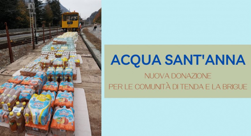 Acqua Sant'Anna: nuova donazione per le comunità di Tenda e La Brigue