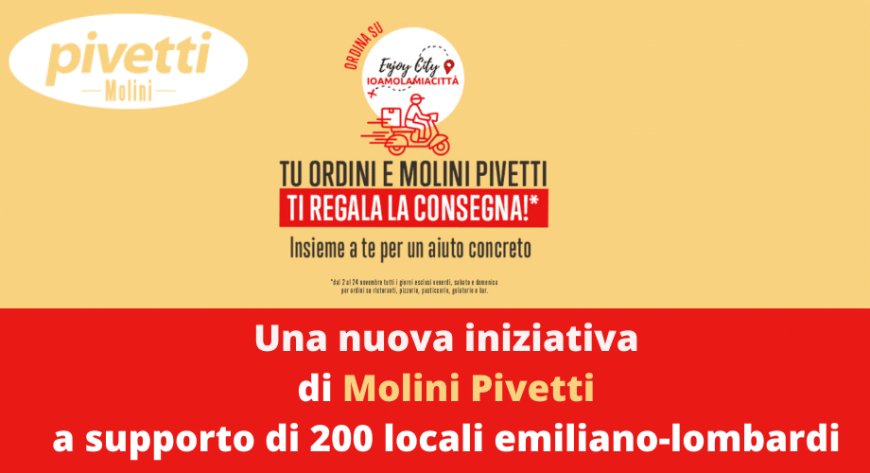 Una nuova iniziativa di Molini Pivetti a supporto di 200 locali emiliano-lombardi