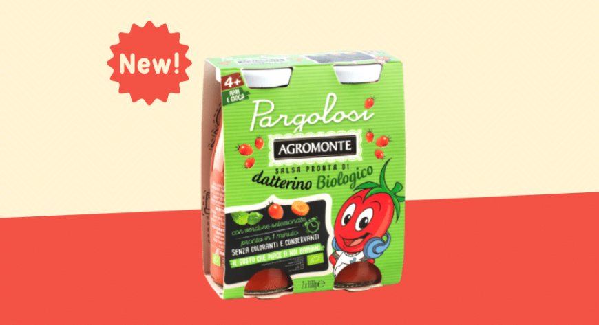 Agromonte presenta Pargolosi, la prima salsa di datterino pensata per bambini