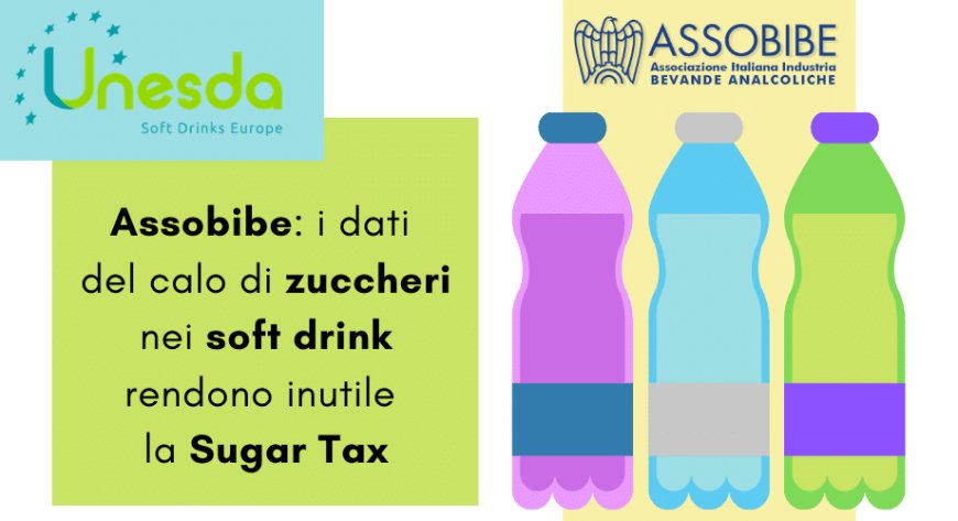 Assobibe: i dati del calo di zuccheri nei soft drink rendono inutile la Sugar Tax