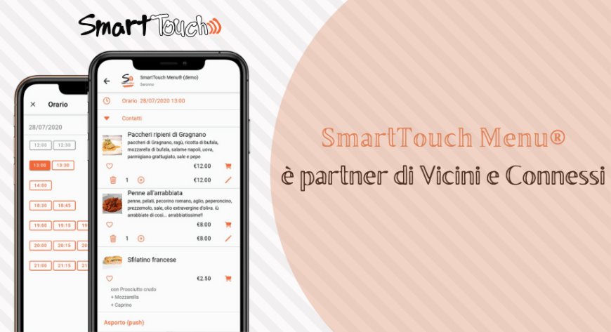 SmartTouch Menu® è partner di Vicini e Connessi