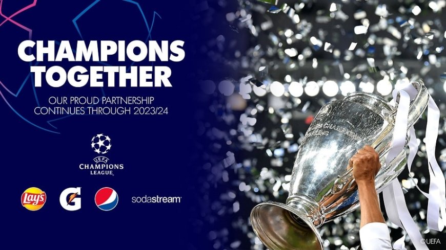 La partnership globale fra Pepsico e Uefa Champions League prosegue fino al 2021